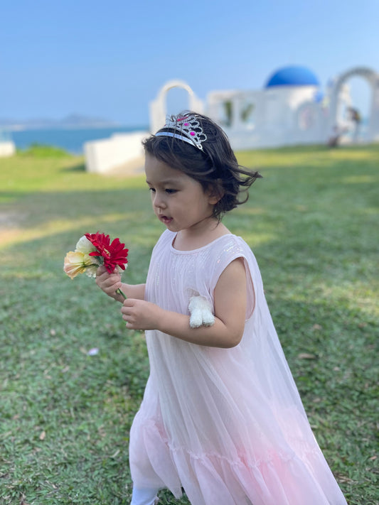 夏季新款时尚潮流童装梦幻无袖连衣裙可爱舒适